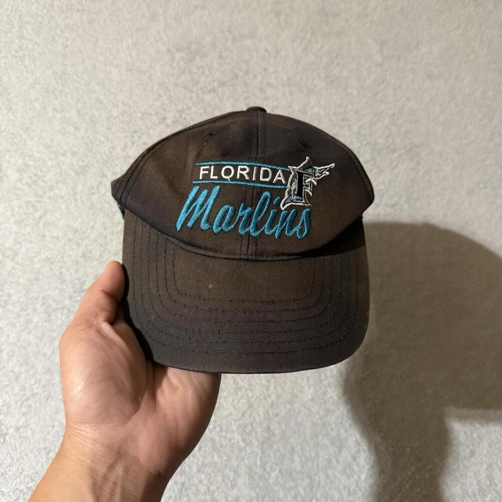 Vintage Florida Marlins MLB Snapback Hat Men’s